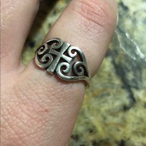 James Avery Scroll Cross Ring Size 7 1/2